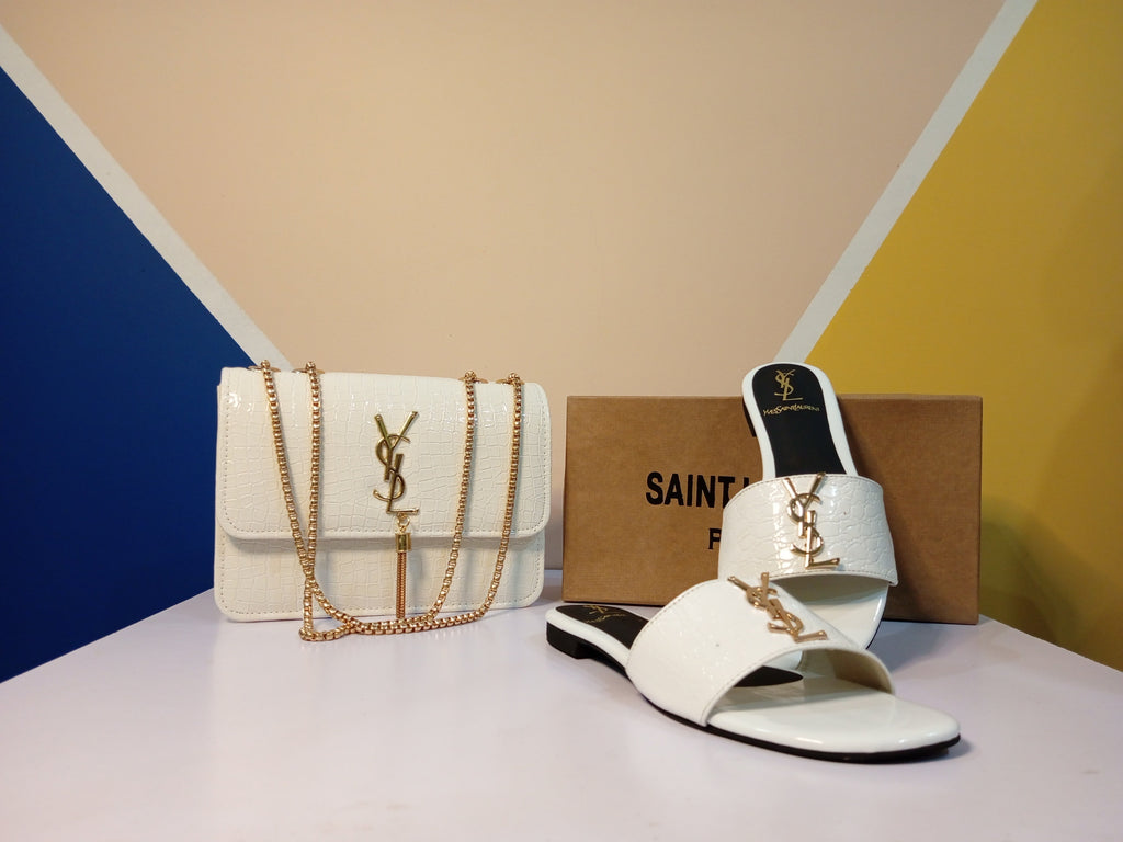 YSL Slipper & bag Set