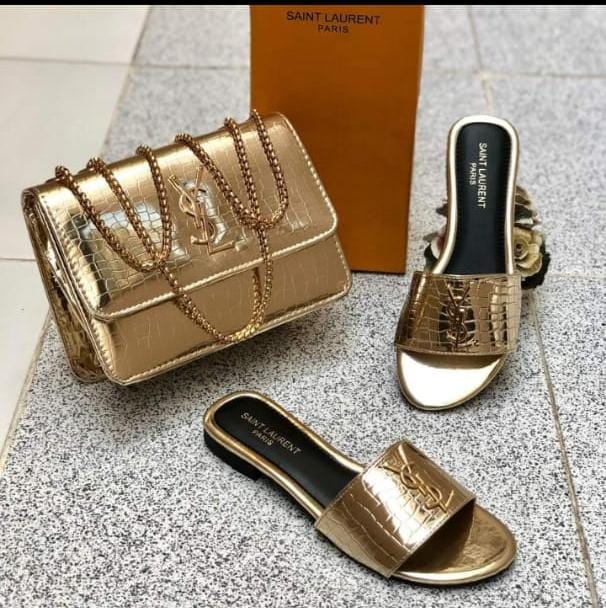 YSL Slipper & bag Set