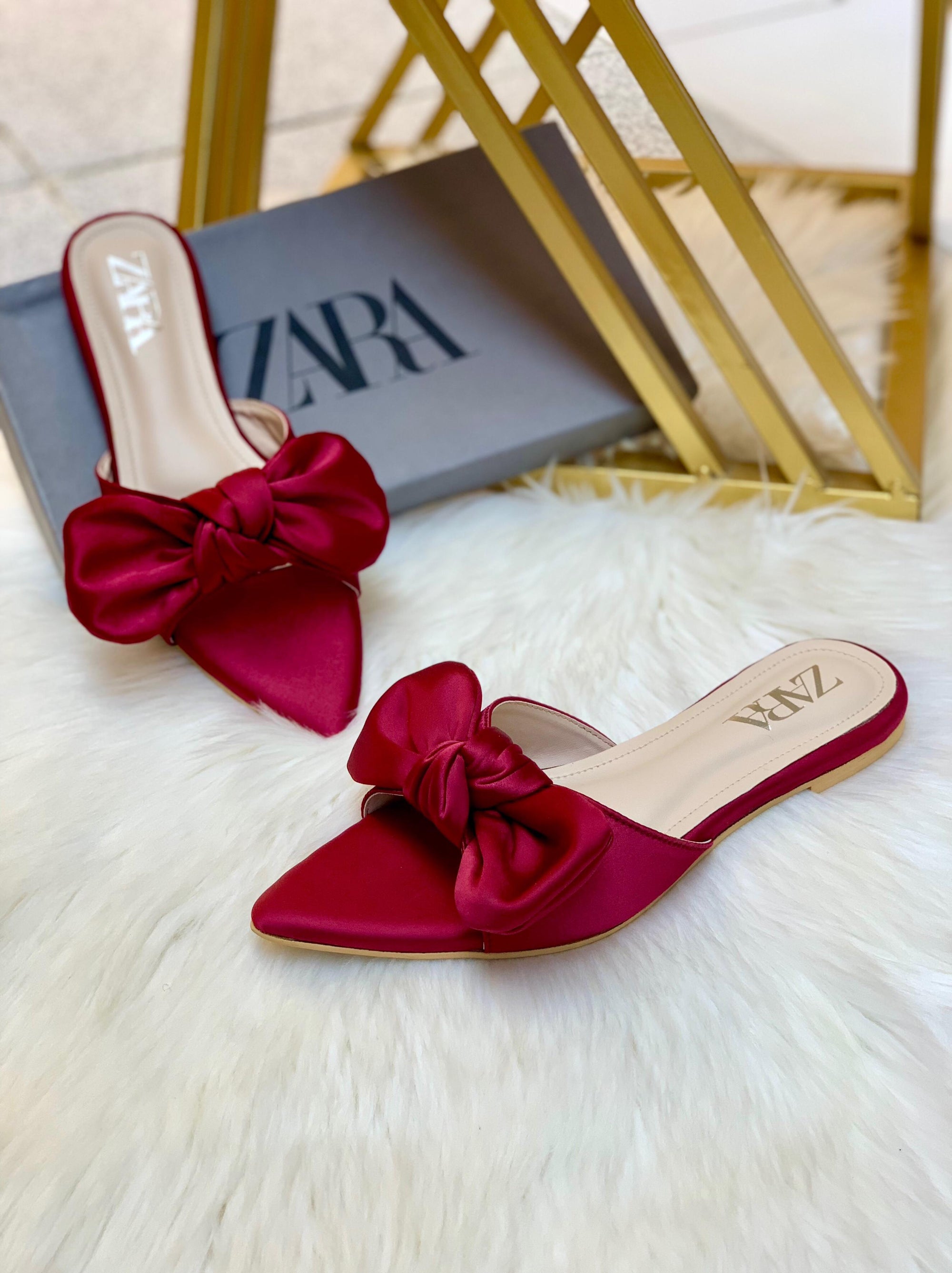 Zárà Bow Flat Slipper