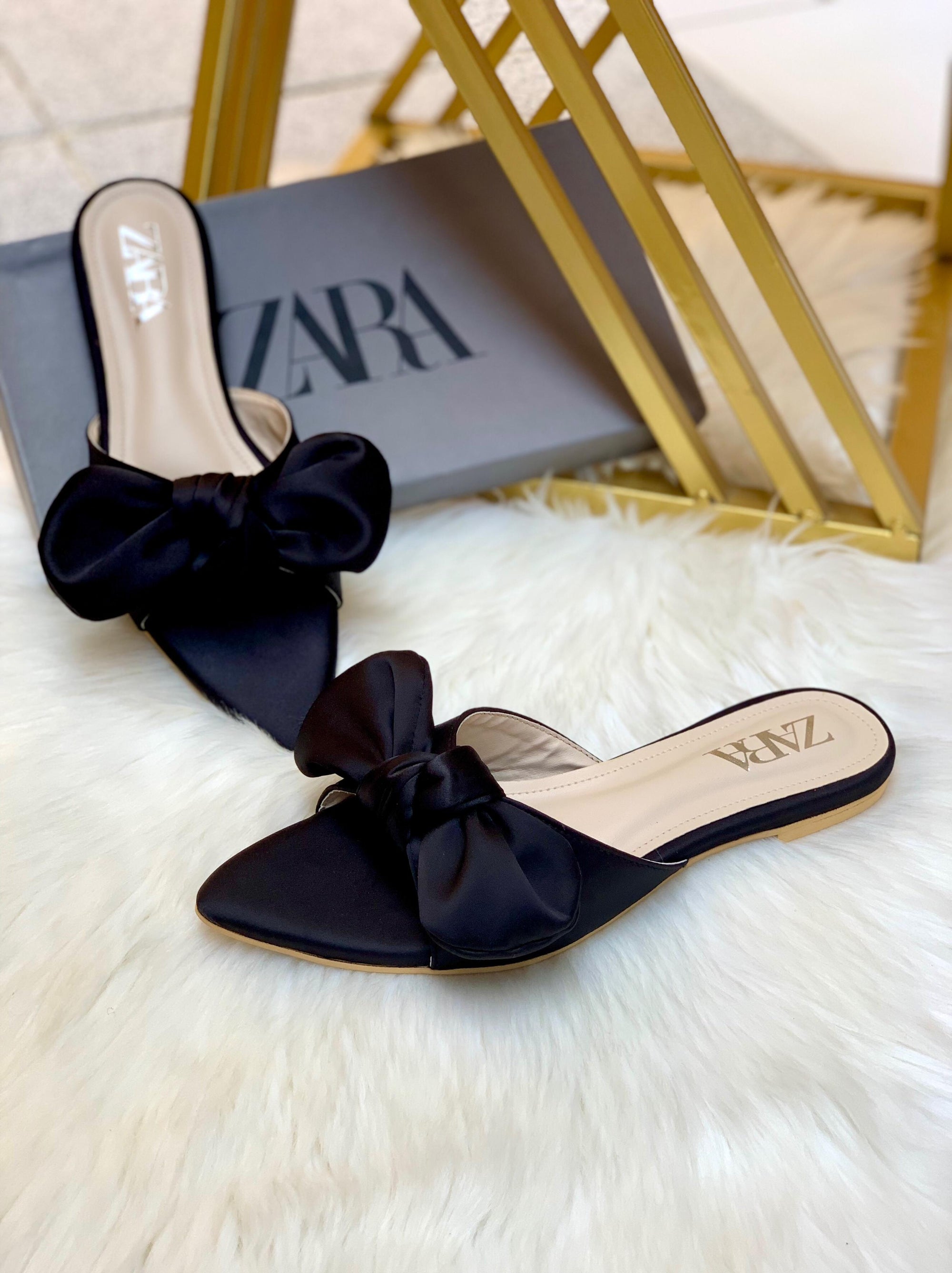 Zárà Bow Flat Slipper