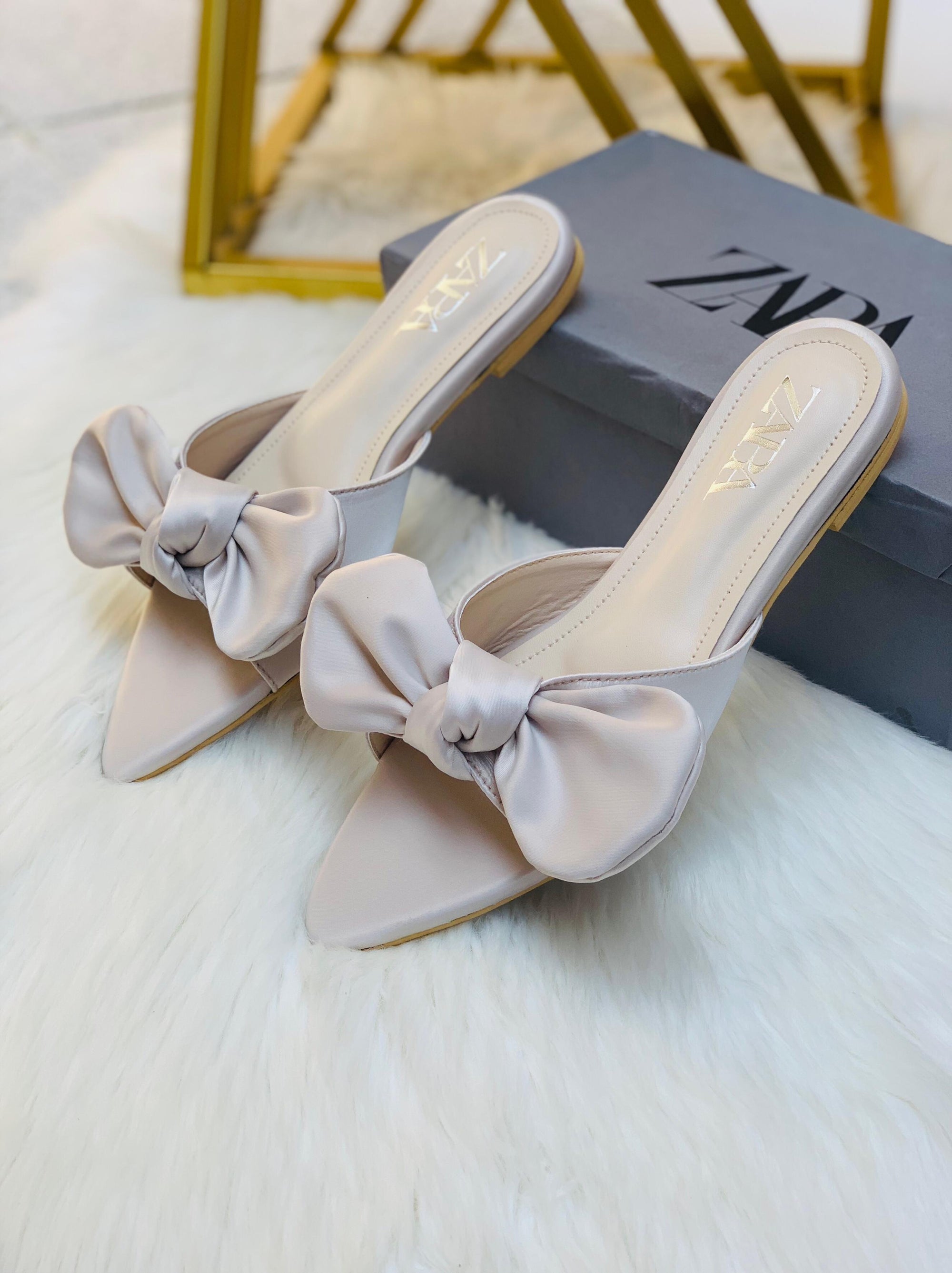 Zárà Bow Flat Slipper