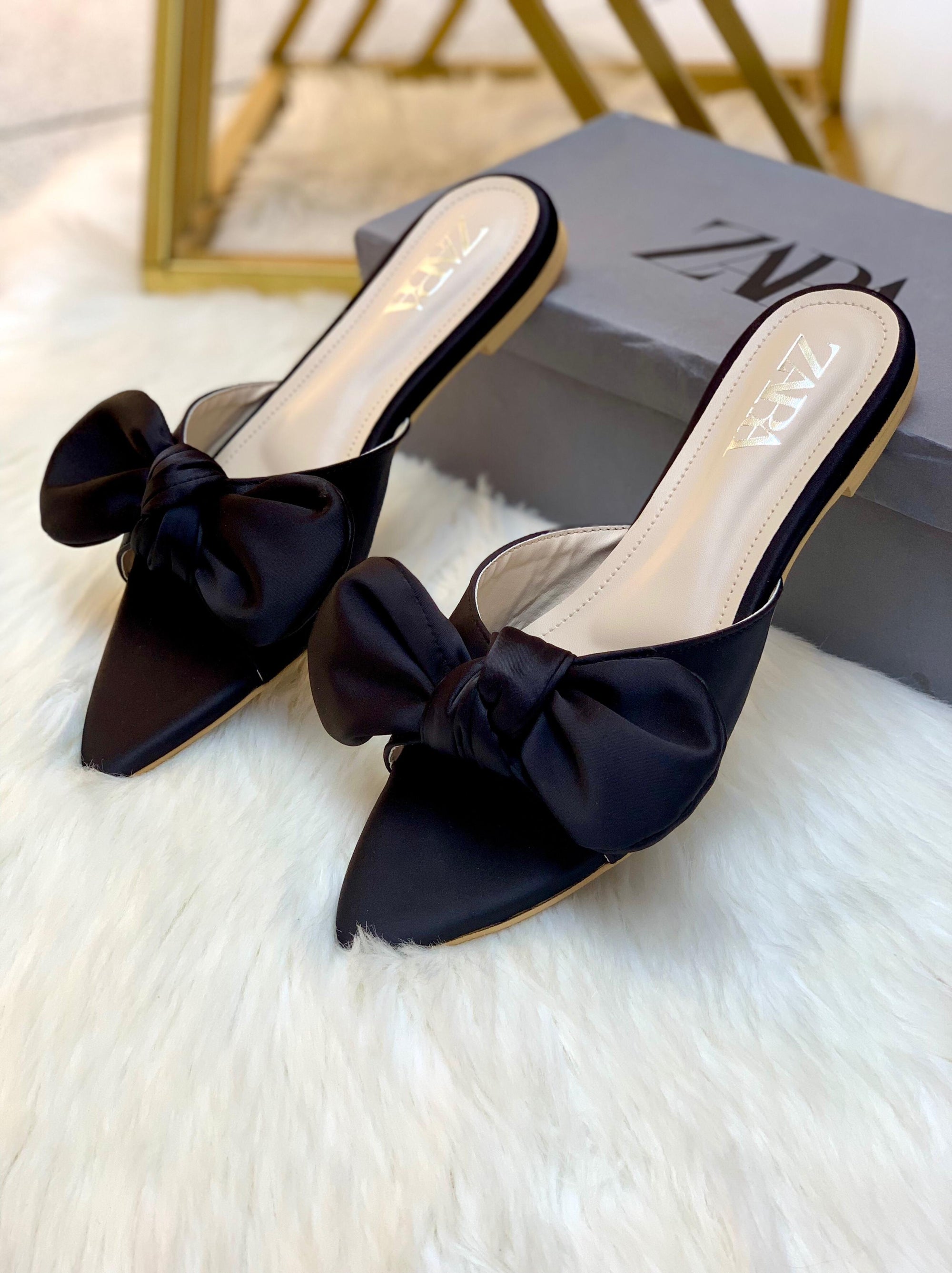 Zárà Bow Flat Slipper