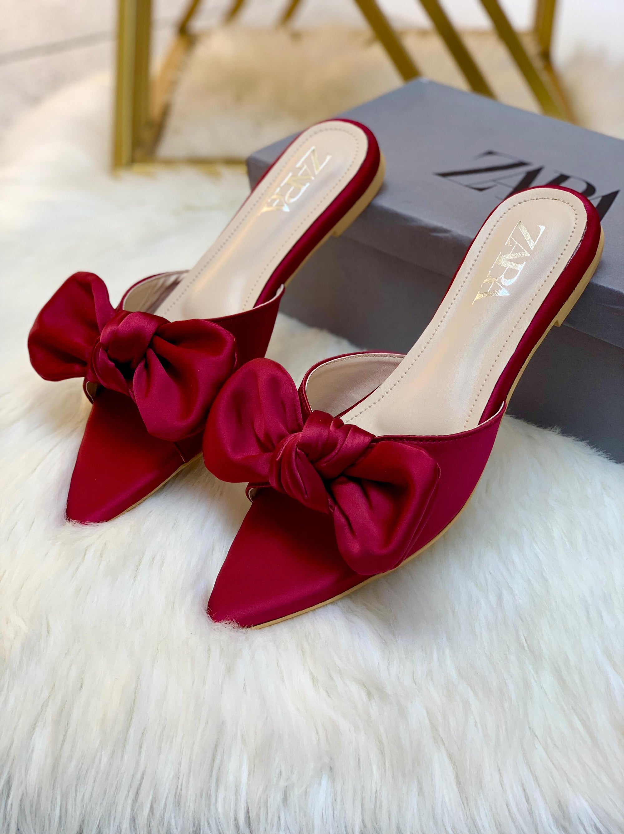 Zárà Bow Flat Slipper